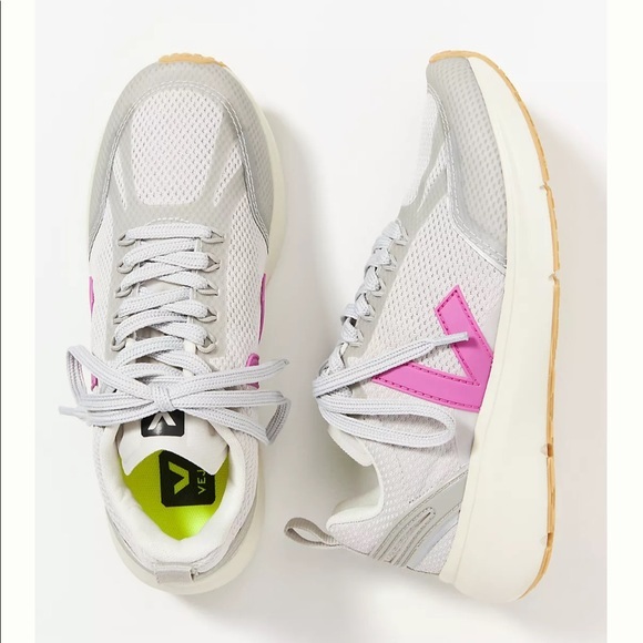 Anthropologie-VEJA Condor 2 Road-Running Sneakers-Light Grey/ultraviolet - Picture 1 of 10